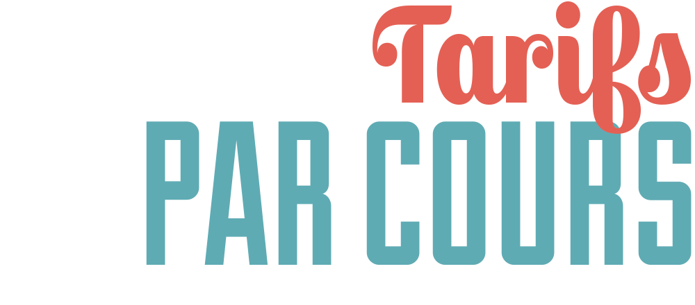 Tarifs par type de cours